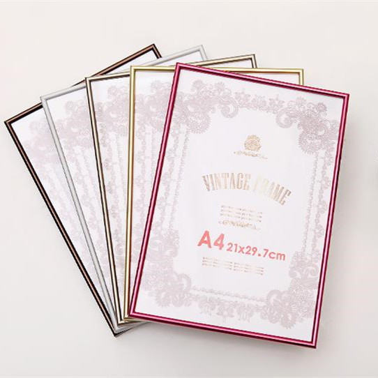 Aluminum Table Stand Photo Frame with Anodized Finish Wall-Mounted Design 30x40cm