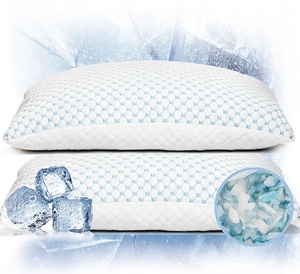 Meilleure vente oreiller orthopédique à mémoire déchiquetée en coquille de bambou pour dormir oreiller de refroidissement en mousse à mémoire de forme nuage cervical hybride personnalisé - Product Image 1