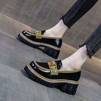 YiXin Mocassins Femme 2025 Nouvelle Mode Cuir PU Chaussures à Talons Hauts Femme Décontractées Mocassins Femme de Haute Qualité
