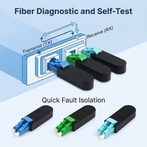 Adaptateur de bouclage duplex LC SM UPC APC MM OM3 OM4 pour test de réseau 10G 40G 100G - Product Image 1