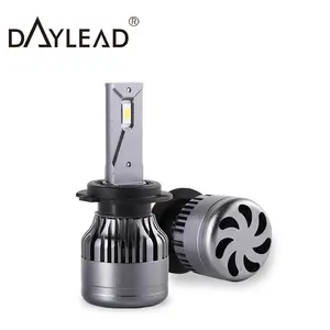 Daylead çin Mini araba far H1 H4 H7 LED ampul H8 H11 9005 Hb3 9006 LED araba ışık