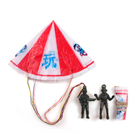 Hand werfen Mini spielen Fallschirm Fallschirm jäger Outdoor-Spiele Kinder Lernspiel zeug mit Figur Soldat für Kinder PP Kunststoff