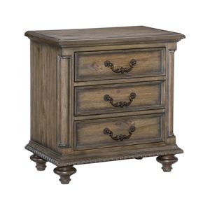 DB แบบดั้งเดิมสไตล์วินเทจ Furniture-1pc ห้องนอนคลาสสิกขาตั้ง3ลิ้นชักฮาร์ดแวร์โลหะผุกร่อนเพนิสต์สำหรับอพาร์ทเม้นต์ - Product Image 3