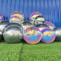 Ballon miroir gonflable pas cher en PVC coloré réfléchissant pour Noël