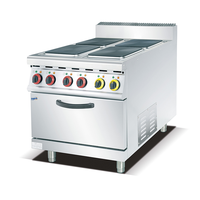 Appareils électroménagers pour cuisine de restaurant d'hôtel commercial, cuisinière à 6 brûleurs autonome, grill, plaque chauffante électrique avec armoire