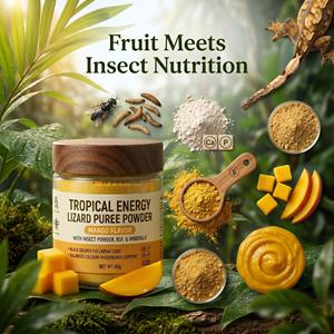 Puré <span class=keywords><strong>de</strong></span> Insectos en Polvo para Reptiles, Sabor a Frutas, Fórmula Personalizada, Marca Privada OEM, MOQ Bajo, Directo <span class=keywords><strong>de</strong></span> Fábrica - Product Image 6