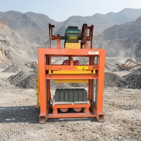 Machine à briques en béton QTJ4-40 pour petites productions, machine à fabriquer des blocs creux en ciment, populaire en Afrique