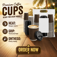 Gobelets à café en papier personnalisés avec couvercles, gobelets à café en carton ondulé 12 oz, anti-fuite, biodégradables pour café, thé chaud