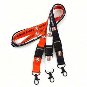 Woven Mobile Satin Promotional Phone Strap Pvc Polyester Lanyard With Logo Custom Keychain With Id Card Badge Holder - Product Image 6