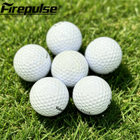 Lot de 2 balles de golf blanches en Surlyn, en stock, vente en gros directe d'usine, sensation douce, en vrac, prêtes à être expédiées