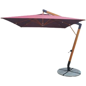 3M 8 Ribs Luxury Foldable outdoor yard patio cantilever parasol garden umbrella