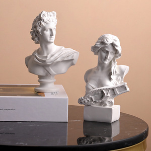 1 pezzo Mini figurina celebrità decorazione per la casa disegno pratica statua in gesso scultura famosa busto in gesso ritratti <span class=keywords><strong>mitologia</strong></span> greca - Product Image 1