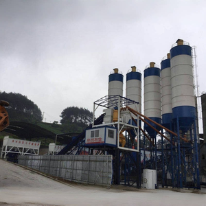 Hochwertige tragbare Beton mischa nlage mit motor getriebener Silo Calculator Hopper Lifter-Produktions linie - Product Image 4