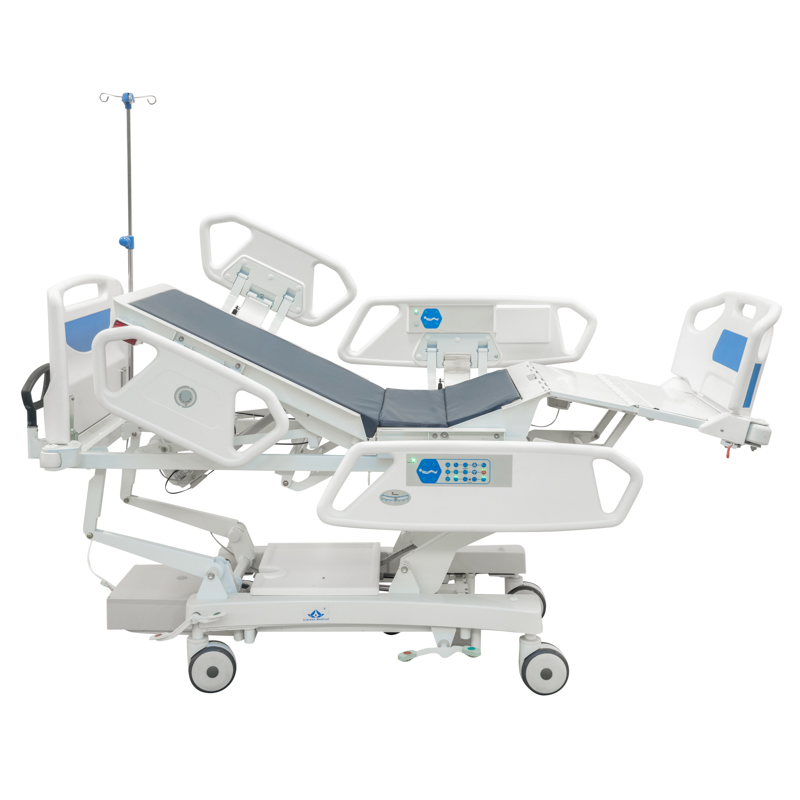 MN-EB001 Meubles de l'hôpital Électrique Multifonction Lit de Soins de Maison de Retraite avec Garde-corps ABS
