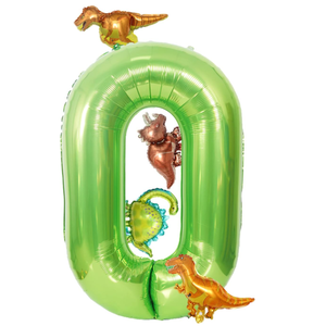 Ballons géants en aluminium chiffres 0-9 dinosaures, centres de <span class=keywords><strong>table</strong></span>, décorations pour baby shower garçon fille, 1er <span class=keywords><strong>anniversaire</strong></span>, événements et fêtes - Product Image 3