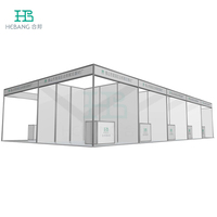 Hebang HB-TB070 – Support de toile de fond d'exposition populaire en aluminium, portable, à montage facile, à faible coût, 4x3m, avec graphiques en PVC