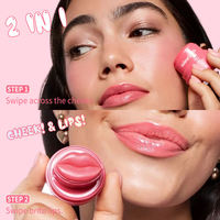 Baume à lèvres et joues carré hydratant, végétalien, naturel, rose fraise, saveur fruitée, éclaircissant, marque privée, vente en gros