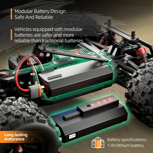 Coche RC Todoterreno de Alta Velocidad SMRC-1213pro 1/14 con Tracción en las Cuatro Ruedas, sin Escobillas, con Diferencial de Metal e Iluminación - Product Image 3