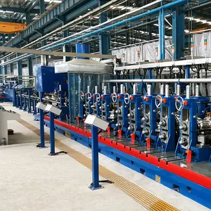 Linha de produção de tubulação de aço galvanizada automática/tubo soldado que faz máquinas