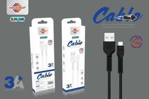 Cavo dati Wisdomup USB A a USB C 3A a ricarica rapida, 3 metri, bianco, per ricarica e trasferimento dati - Product Image 3