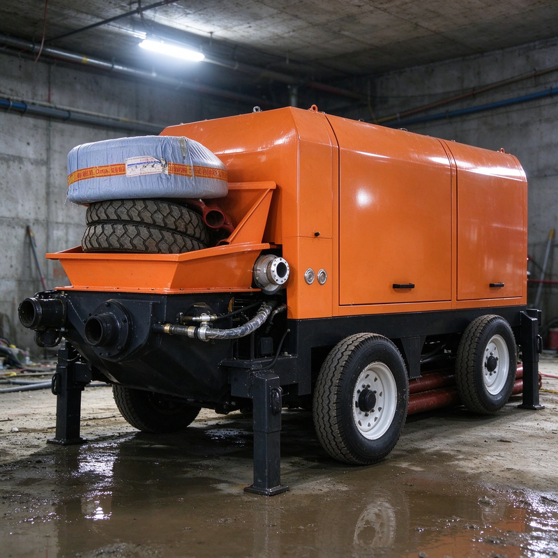 Stationary Concrete Pump Concrete Line Pump for Fixed Location Concrete ...