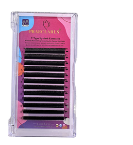 NQ Velvet J B C CC D DD L LC LD M U Curl Volumen 6-25mm Longitud Individual Cachemira Faux Mink Extensiones de pestañas - Product Image 3