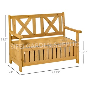 <strong>Garden</strong> <strong>Wooden</strong> <strong>Storage</strong> <strong>Bench</strong> Patio Long <strong>Bench</strong> <strong>With</strong> <strong>Storage</strong> - Product Image 5