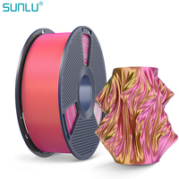 Filament d'imprimante 3D de haute qualité pour la vente en gros, 1,75 mm, PLA+ soie 0,02 mm, filament PLA quadricolore, température d'impression 205-230°C