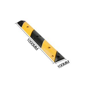 Tope de velocidad portátil de tráfico a la venta Calzada flexible Negro/Amarillo Caucho Industrial Road Bump Speed Hump Tire <span class=keywords><strong>Killer</strong></span> - Product Image 4