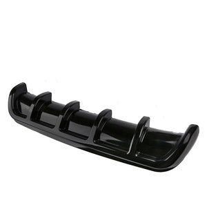 สปอยเลอร์กันชนหลังคาร์บอนไฟเบอร์สีดำ ABS พร้อมแผ่นบังลมหกแฉกสำหรับหน้าต่างรถยนต์ - Product Image 3