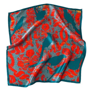 Nuevo Pañuelo de Verano para Mujer, Estampado Personalizado, 53 cm, Pañuelo Cuadrado Pequeño, Pañuelos de Seda de Morera para Mujer, Estilo - Product Image 1