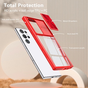 Venta caliente de la caja del teléfono de la diapositiva de la Cámara de moda para <span class=keywords><strong>Samsung</strong></span> Galaxy S22 S23 S24 Ultra <span class=keywords><strong>Nueva</strong></span> Generación Fundas para teléfonos móviles - Product Image 6