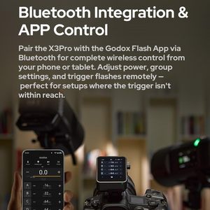 Godox X3Pro C/N/S Trigger Flash sans fil haute vitesse TTL automatique synchrone haute définition <span class=keywords><strong>OLED</strong></span> écran tactile pour Nikon Canon - Product Image 5