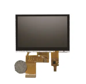 מסך תצוגת LCD צבעוני TFT LCD בגודל 4.3 אינץ' מודול מסך צבעוני מטריצת 480x272 נקודות מצויד במסך מגע קיבולי