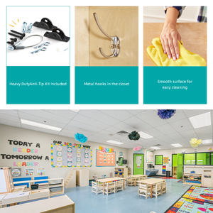 <span class=keywords><strong>Set</strong></span> di Mobili Montessori per <span class=keywords><strong>Asilo</strong></span> Nido e Scuola dell'Infanzia, Mobile Contenitore in Legno per Attrezzature - Product Image 3