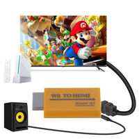 HD 1080P PS1/PS2 Ke HDMI Converter Adapter HD 1080P Wii Ke HDMI Converter Adapter Wii2HDMI-compatible untuk PC HDTV Monitor