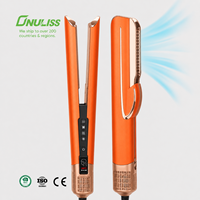Lisseur de cheveux haute vitesse 2 en 1, styler à air chaud professionnel BLDC 110000 tr/min, fer à lisser ionique, chauffe rapide, coiffage humide et sec