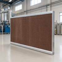Nouvelle couette de refroidissement anti-corrosion à cadre en aluminium et nid d'abeille en cellulose pour élevage de bétail, efficacité 85%, ISO9001