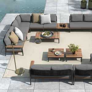 Mobilier de jardin moderne canapé en rotin d'extérieur patio jardin terrasse siège villa canapé d'extérieur - Product Image 1