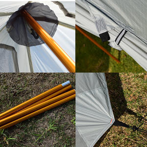Tentes chaudes tipi légères pour 4 personnes de 5lb avec cuisinière pour le camping, la randonnée et la chasse - Product Image 4