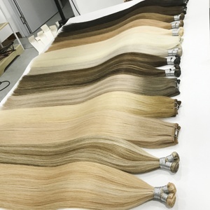 FH 22 pouces de long et droit Genius trame extensions de cheveux humains en stock cheveux naturels doux et double extrémités dessinées - Product Image 1