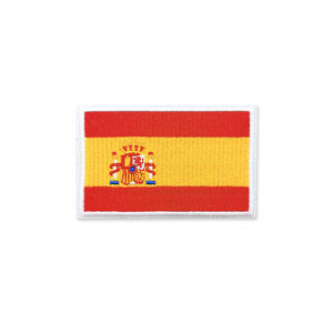 Parche de bandera nacional con broche de seguridad de 8x5cm, decoración de malla bordada en 3D de mezclilla personalizada al por mayor 2022 - Product Image 4