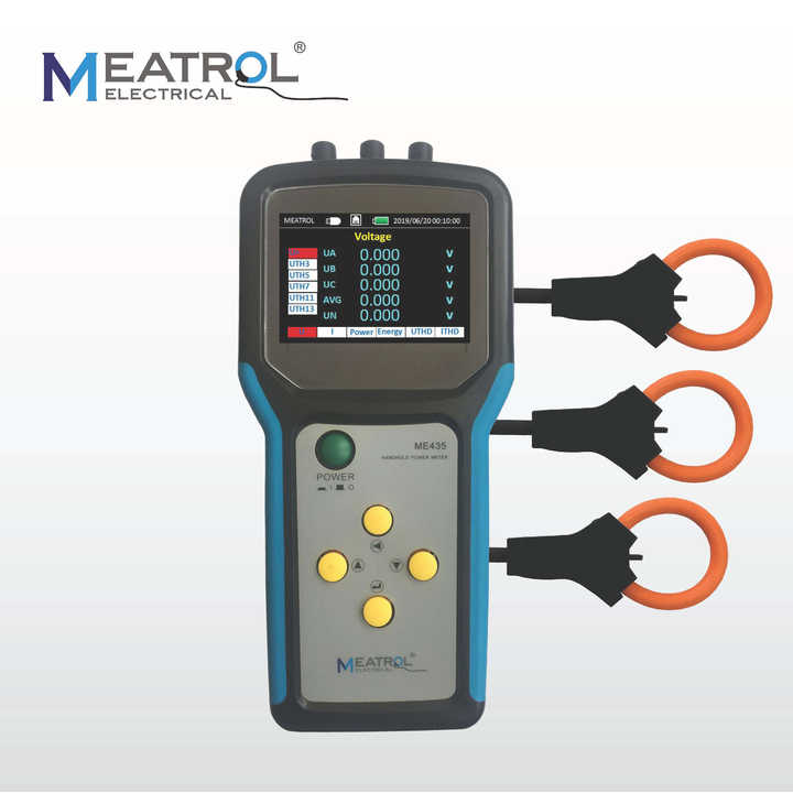 MEATROL ME435 Digital Three-Phase Power Quality Analyzer and Data ...
