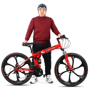 Directly From Factory Unisex Road fold bike Mountain bicycle bicycle old Velo Pliable for Sale High Carbon Steel Folding