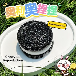 Juguete antiestrés de apretar con forma de sándwich de galleta, pequeño, muy popular en línea, con textura de barro, de aspecto atractivo, para jóvenes - Product Image 3