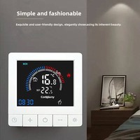 Thermostat intelligent Tuya SIXWGH, contrôle par application Wi-Fi, écran OLED, design coulissant, commande vocale, programmation 7 jours, charge 16A, fonctionne à domicile