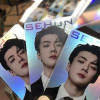 Carte photo K-pop personnalisée Lomo imprimée UV avec effet laser Holo pour les occasions d'anniversaire Style carte postale-musique et amour