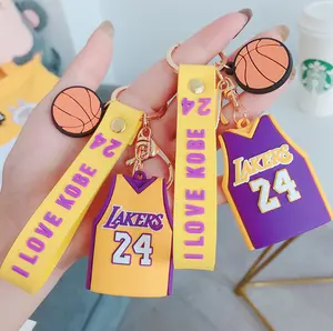 Gantungan Kunci Karet Lembut Basket Kobe Bryant Nomor 24