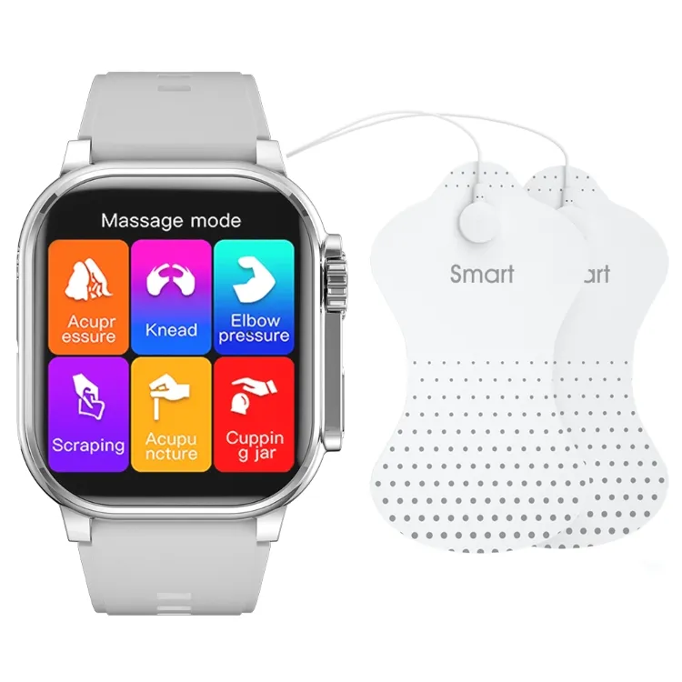 Smart Watch Men Wrist Massager BT Call Music Play Heart Rate Blood Pressure Smart Bracelet For Android IOS