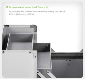 Étui rigide familial de haute qualité Kit de médicaments de premiers soins mural en aluminium d'urgence léger avec stockage de boîtier à coque rigide - Product Image 4